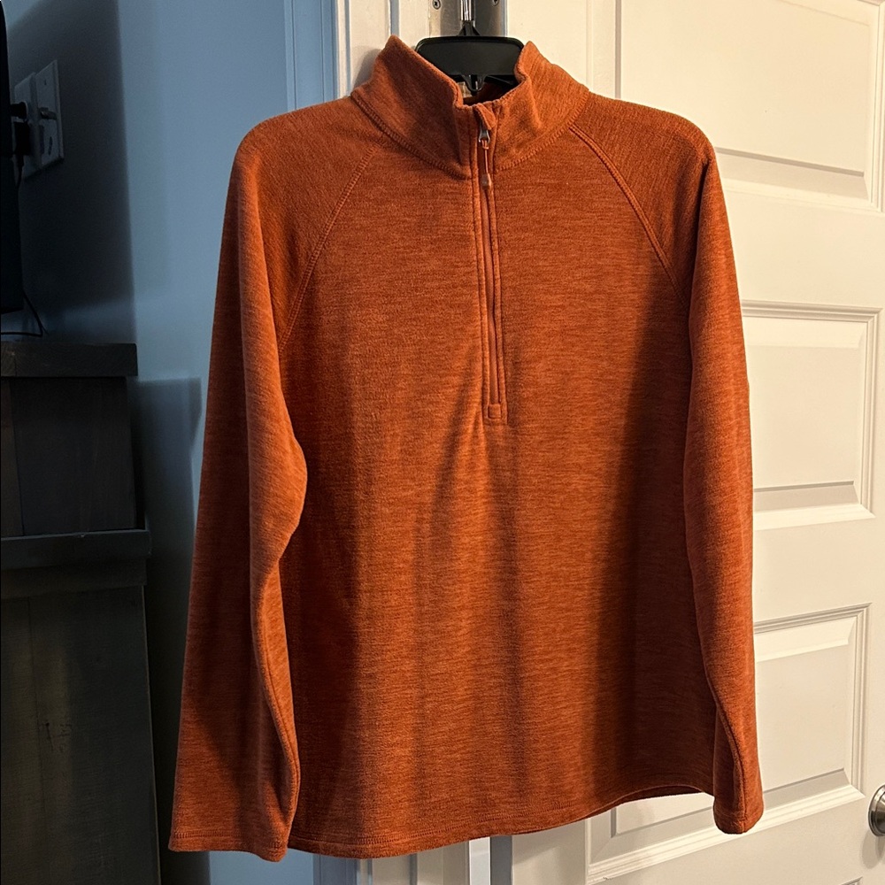 Eddie Bauer Women's Zip-Up Pullover in Rust
